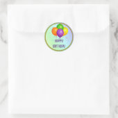 Happy Birthday, populair design, Ronde Sticker (Tas)