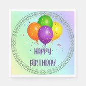 Happy Birthday, populair design, Servet (Voorkant)