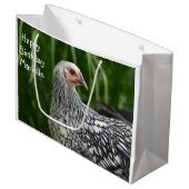Happy Birthday Posing Chicken Groot Cadeauzakje (Voorkant Gekanteld)