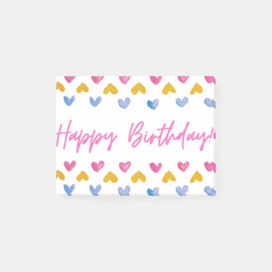 Happy Birthday Post-bericht Opmerking Post-it® Notes (Voorkant)