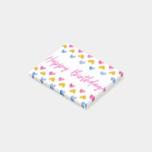 Happy Birthday Post-bericht Opmerking Post-it® Notes (Schuin)