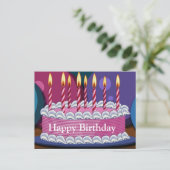 Happy Birthday Post Card Briefkaart (Staand voorkant)