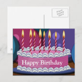 Happy Birthday Post Card Briefkaart (Voorkant / Achterkant)