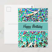 Happy Birthday Post Card Briefkaart (Voorkant / Achterkant)