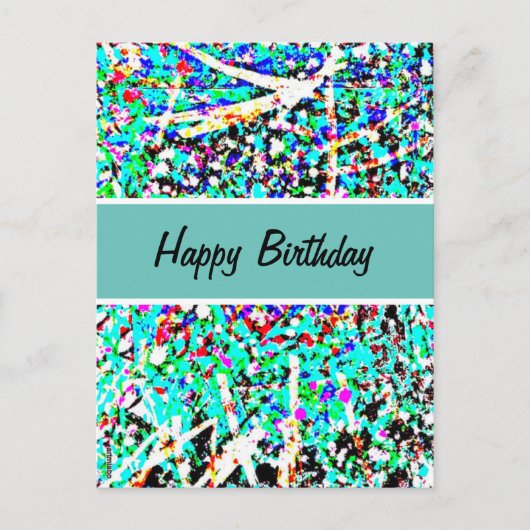Happy Birthday Post Card Briefkaart (Voorkant)