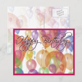 Happy Birthday Post Card Briefkaart (Voorkant / Achterkant)