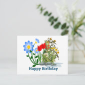 Happy Birthday Postcard Briefkaart (Staand voorkant)