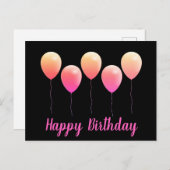 Happy birthday postcards briefkaart (Voorkant / Achterkant)
