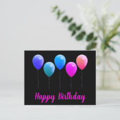 Happy birthday postcards briefkaart (Staand voorkant)