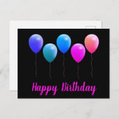 Happy birthday postcards briefkaart (Voorkant / Achterkant)