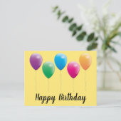 Happy birthday postcards briefkaart (Staand voorkant)