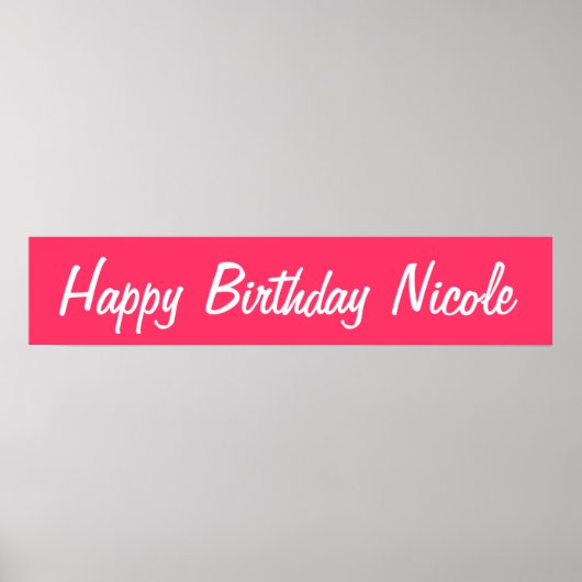 Happy Birthday Poster (Voorkant)