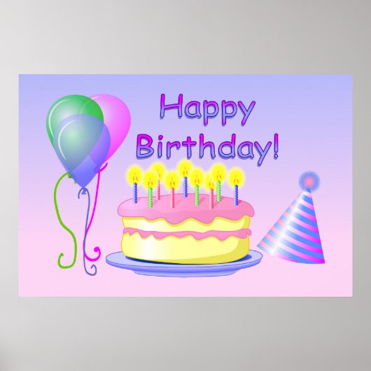 Happy Birthday Poster (Voorkant)