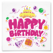 Happy Birthday Poster (Voorkant)