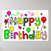 Happy Birthday Poster (Voorkant)