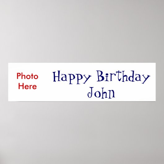 Happy Birthday Poster (Voorkant)