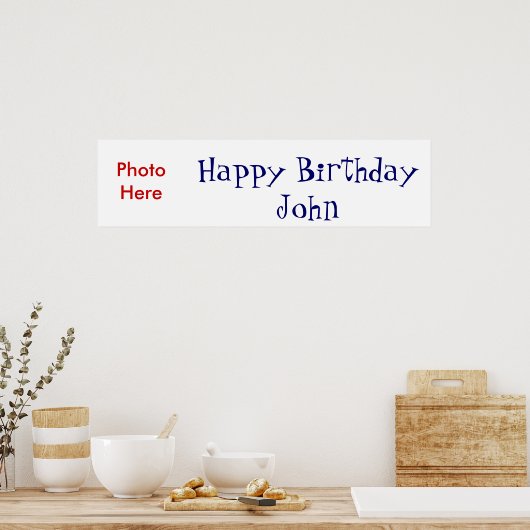 Happy Birthday Poster (Keuken)