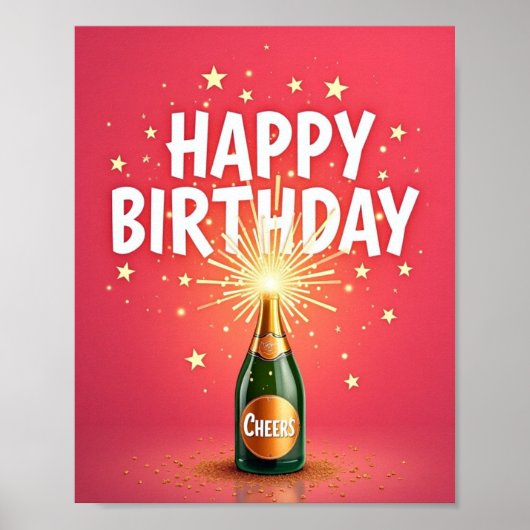 Happy Birthday Poster (Voorkant)