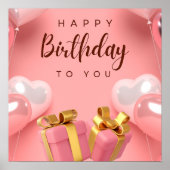 Happy Birthday Poster (Voorkant)