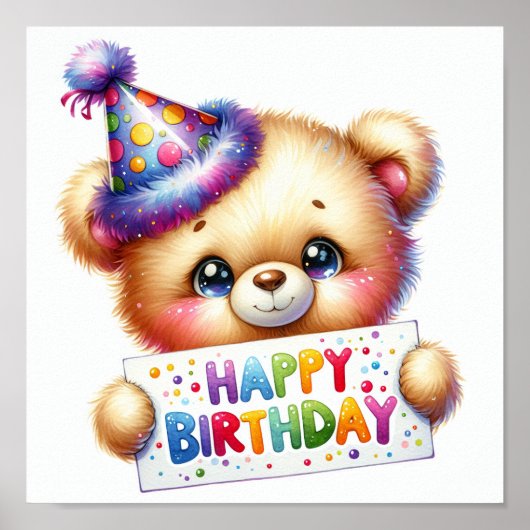 Happy Birthday Poster (Voorkant)