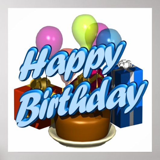 Happy Birthday Poster (Voorkant)