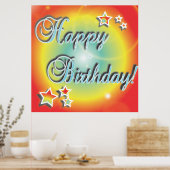 Happy Birthday Poster (Keuken)