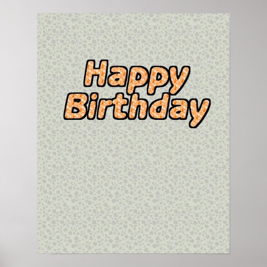 Happy Birthday Poster (Voorkant)