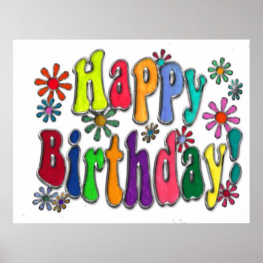 Happy Birthday Poster (Voorkant)