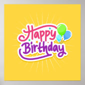 Happy Birthday Poster (Voorkant)