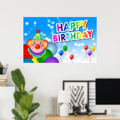 Happy Birthday Poster (Thuiskantoor)