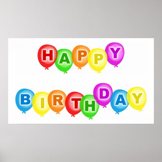 Happy Birthday Poster (Voorkant)