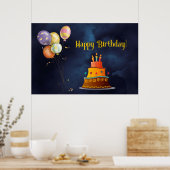Happy Birthday Poster (Keuken)