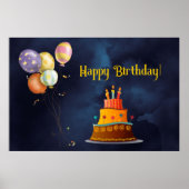 Happy Birthday Poster (Voorkant)