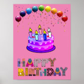 Happy Birthday Poster (Voorkant)