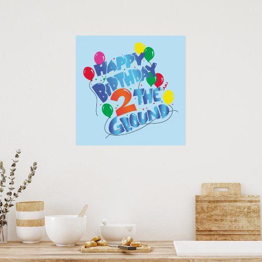 Happy Birthday Poster (Keuken)