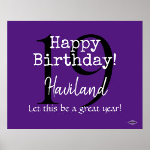  Happy Birthday Poster HAMbyWG
