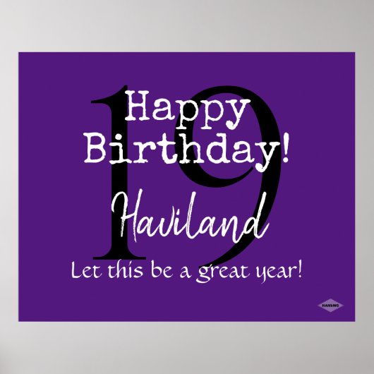  Happy Birthday Poster HAMbyWG (Voorkant)