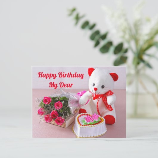 Happy Birthday-postkaart Briefkaart (Staand voorkant)