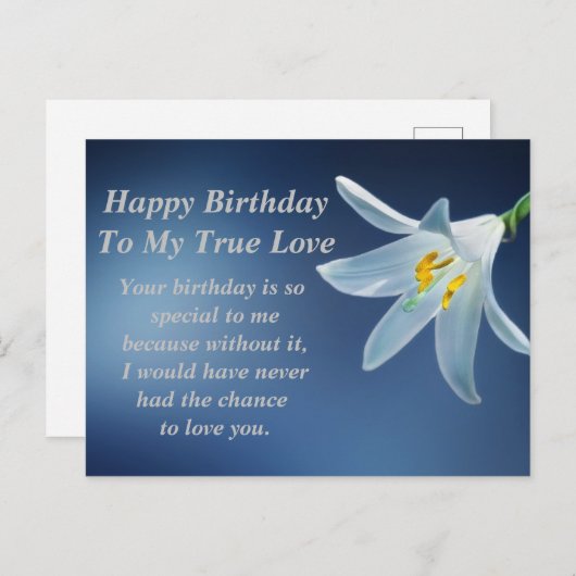 Happy Birthday-postkaart Briefkaart (Voorkant / Achterkant)