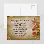 Happy Birthday-postkaart Briefkaart (Voorkant / Achterkant)