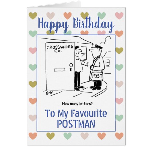 Happy Birthday Postman (Voorkant)