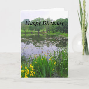 Happy Birthday, Potter Lake, Kansas, in Spring Kaart