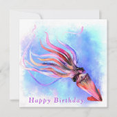 Happy Birthday - Prachtige kleurrijke vierkant zwe (Voorkant)