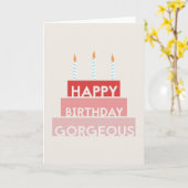 Happy Birthday Prachtige krant snijdt schattig roz Kaart (Gele Bloem)