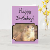 Happy Birthday Prairie wenskaart Kaart (Gele Bloem)