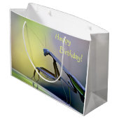Happy Birthday Praying Mantis Groot Cadeauzakje (Achterkant Gekanteld)