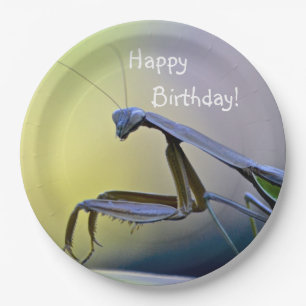 Happy Birthday Praying Mantis Papieren Bordje