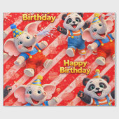 Happy birthday premium wrapping paper de cadeaupapier (Vlak)