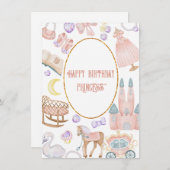 Happy Birthday Princess Baby Girl (Voorkant / Achterkant)