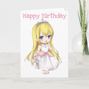 Happy Birthday Princess Card Kaart